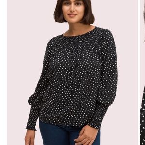 ❤️ Kate Spade heartbeat smocked top ❤️